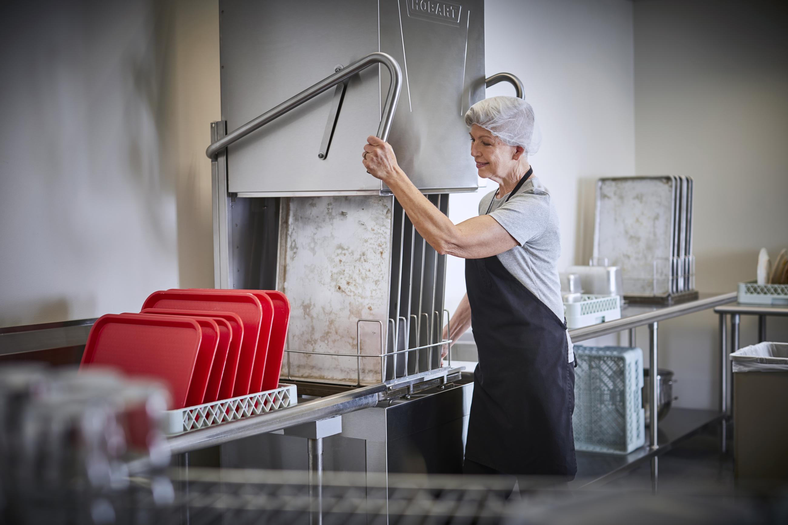 Hobart AM16 Base Door Type Commercial Dishwasher Hobart